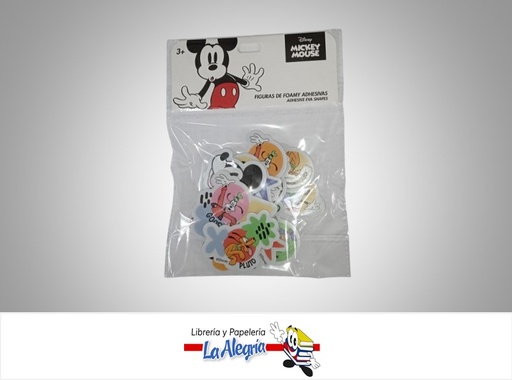 [7591213027203] FIGURA FOAMI ADHESIVA MICKEY 17-10079 PAQ 14 PIEZAS MARCA ROSY
