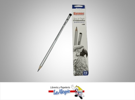 [7591213015491] LAPIZ DE GRAFITO GRADUADOS 10B, UND MARCA SYSABE