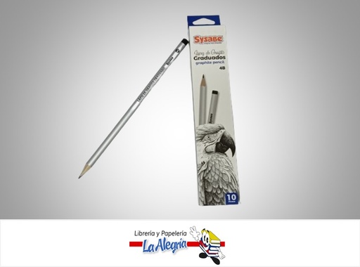 [7591213015460] LAPIZ  DE GRAFITO GRADUADOS 4B UND MARCA SYSABE