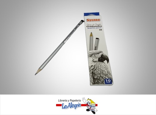 [7591213015477] LAPIZ  DE GRAFITO GRADUADOS 6B UND MARCA SYSABE