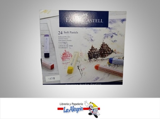 [4005401283249] TIZA PASTEL BLANDA 128324; 24 COLORES MARCA FABER CASTELL
