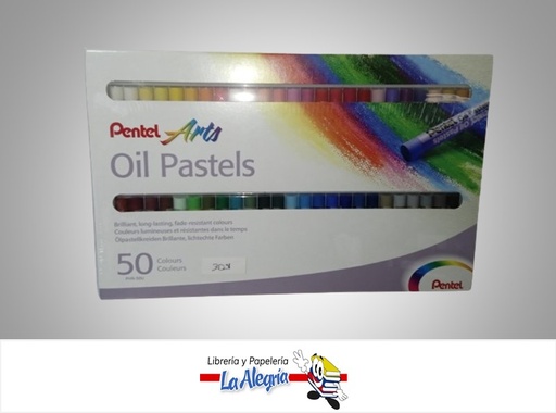 [4711577003610] TIZA PASTEL BLANDA PHN-50U; 50 COLORES MARCA PENTEL