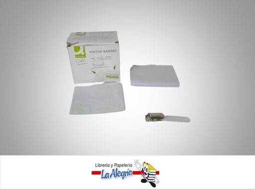 [31620] FUNDA KIT PORTA CARNET CON GANCHO IDENTIFICACION PARA VISITANTES UND MARCA Q-CONNECT