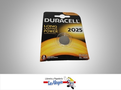 [5000394033979] PILA DE BOTON DL2025/CR2025 LITIO 3V UND MARCA DURACELL