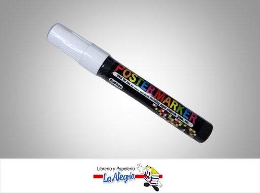 [4974052850134] MARCADOR A BASE DE AGUA TEMPERA 6MM BLANCO MARCA ARTLINE