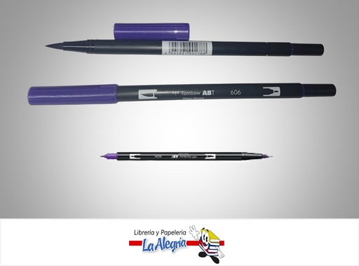 [4901991901788] MARCADOR DOBLE PUNTA ABT 606 A BASE DE AGUA MORADO UND MARCA TOMBOW