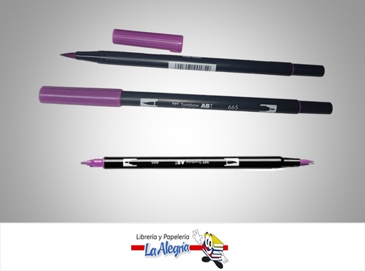 [4901991901849] MARCADOR DOBLE PUNTA ABT 665 A BASE DE AGUA FUCSIA UND MARCA TOMBOW