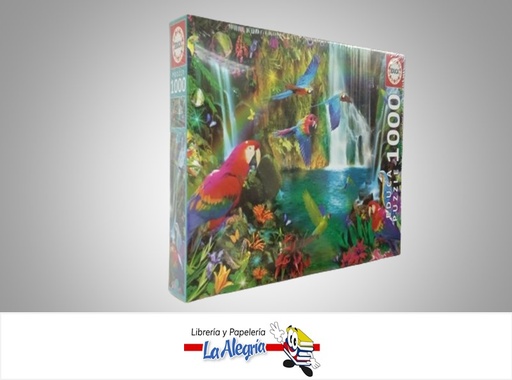 [8412668184572] ROMPECABEZA LORO TROPICALES 18457; 1000 PZ MARCA EDUCA