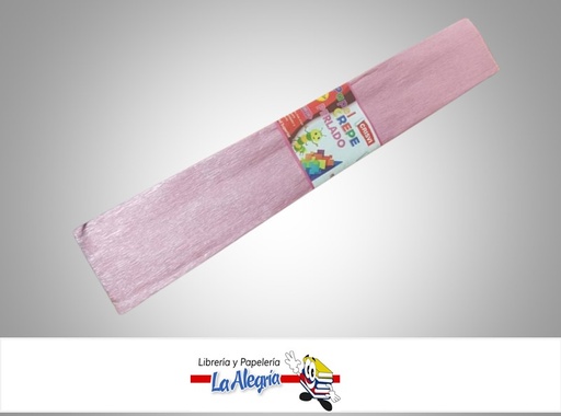 [8020100000030] PAPEL CREPE ROSADO PERLADO 50X200CM UND MARCA CRISVI