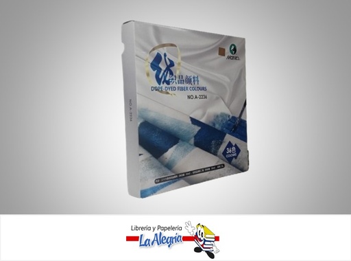 [6974102669226] PINTURA PARA TELA CON PINCEL 12 ML 36 COLORES MARCA MARIES