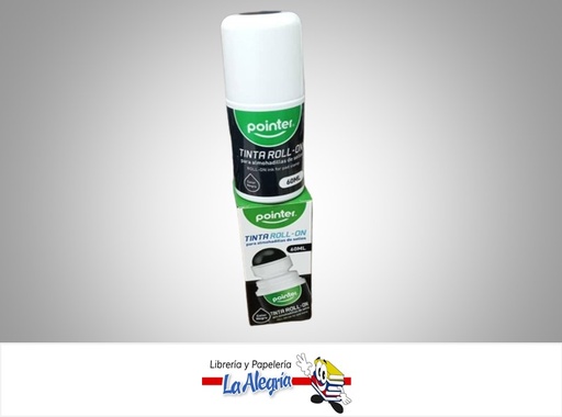 [7453078515083] TINTA PARA ALMOHADILLA ROLL ON INK-60-BK NEGRO 60ML MARCA POINTER INK-60-BK