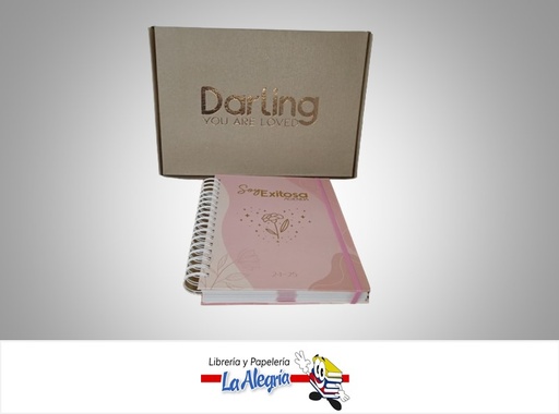 [EXITOSA1] AGENDA 24-25 SOY EXITOSA ESPIRAL CON STICKERS ESPIRAL 28.5X22CM MARCA DARLING