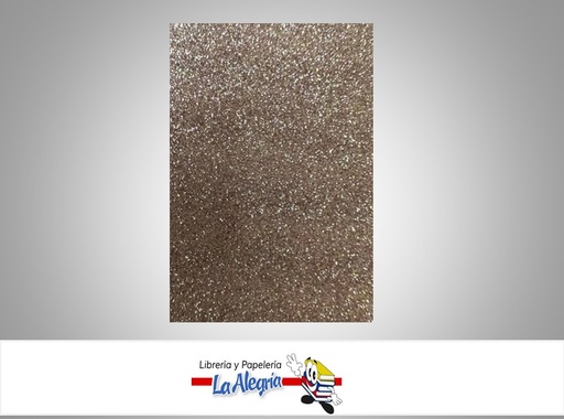 [FEC061] FOAMI ESCARCHADO CARTA ROSA ORO UND MARCA S/M