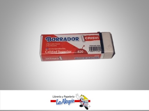 [7598874012395] BORRADOR ESCOLAR 820 MARCA CRISVI