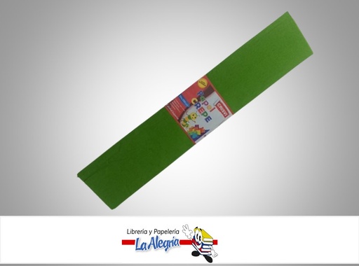 [PC075] PAPEL CREPE 50X200 CM VERDE OLIVA UND MARCA CRISVI