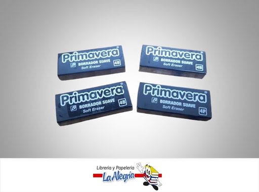 [7707463690443] BORRADOR DE COLOR NEGRO 4B SUAVE MARCA PRIMAVERA