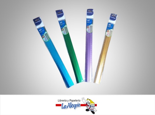 [7453015151466] REGLA DE ALUMINIO DE 30CM COLORES VARIADOS UND MARCA STUDMARK
