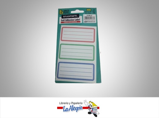 [7453015125382] ETIQUETAS 7.5X3.5CM 15PZS LINEAS