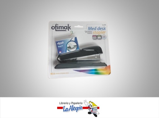 [6953231006232] ENGRAPADORA DE ESCRITORIO MEDIANA + 2000 GRAPAS BL103 MARCA OFIMAK