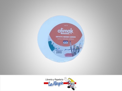 [641956819706] LIENZO REDONDO ARTISTICO 20CM OK517R MARCA OFIMAK