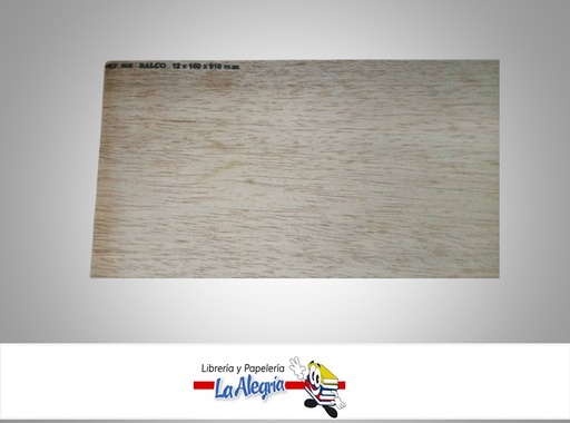 [808] MADERA BALSA LAMINA 12X150X910 MM MARCA COBALSA
