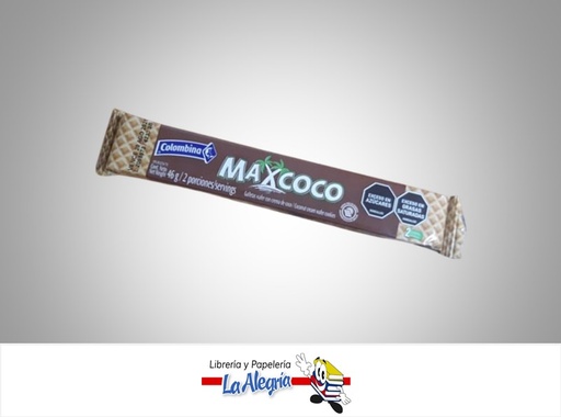 [7702011046963] MAXCOCO GALLETA WAFFER 46G MARCA COLOMBINA