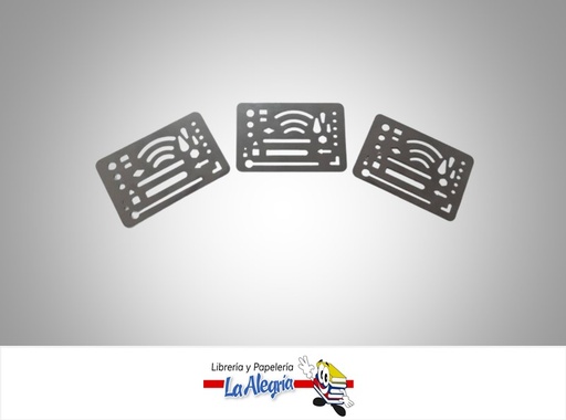 [23006] PLANTILLA DE ACERO INOXIDABLE PARA BORRAR 35X60MM UND MARCA S/M