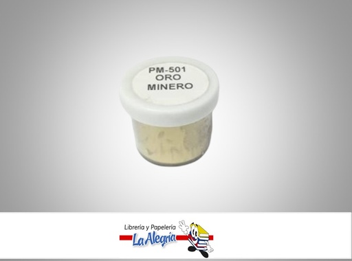 [PM5015] POLVO METALIZADO ORO MINERO PM-501; 5CC MARCA ORO COLOR