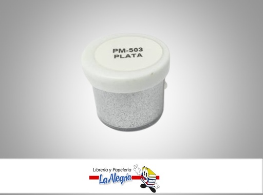 [PM5035] POLVO METALIZADO PLATA PM-503; 5CC MARCA ORO COLOR