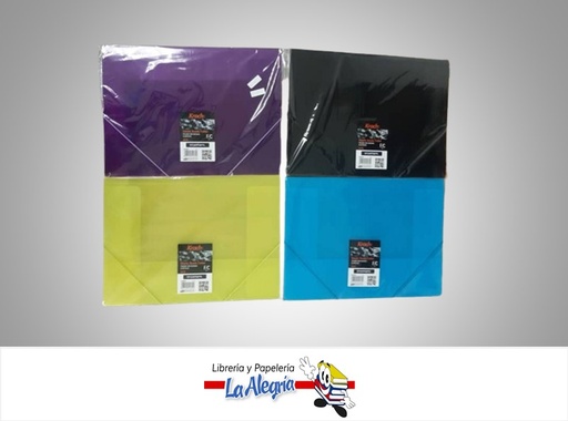 [7453015115345] CARPETA DE PLASTICO OFICIO CON BANDAS KRACH MARCA STUDMARK