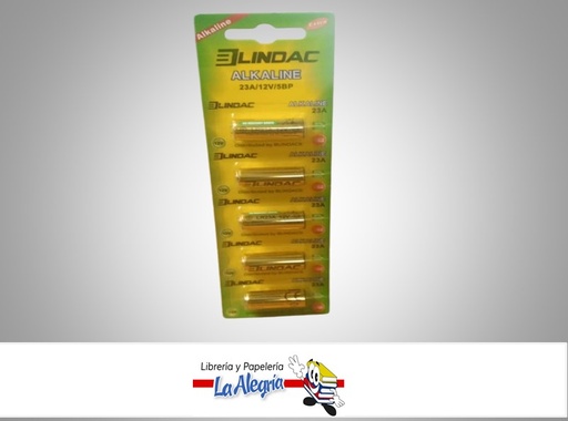 [7598928266651] PILAS ALCALINAS EXTRA 23A 12V POR UND MARCA BLINDAC