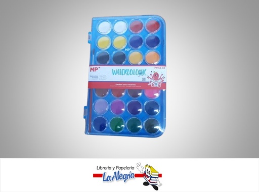[8435250920570] PINTURAS ACUARELA DE 28 COLORES CON PINCEL PP154-02 MARCA MP