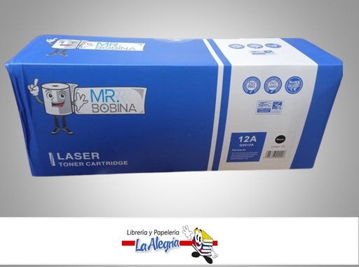 [6945808200006] TONER 12A Q2612A C/CHIP MARCA MR. BOBINA