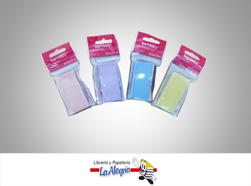 [784196657421] BORRADOR COLORES PASTEL 30X65X11MM UND MARCA BAMBARY