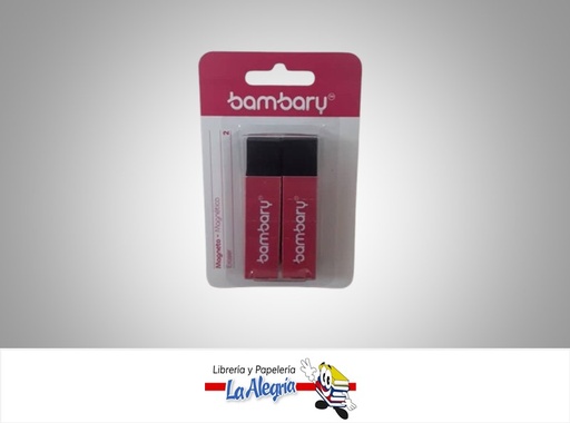 [784196657445] BORRADORES MAGNETICOS BLISTER 2 UND NEGRO MARCA BAMBARY