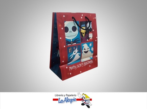 [763795783502] BOLSA DE REGALO 19.5X24CM MERRY SCARY HOLIDAYS MARCA HALLMARK
