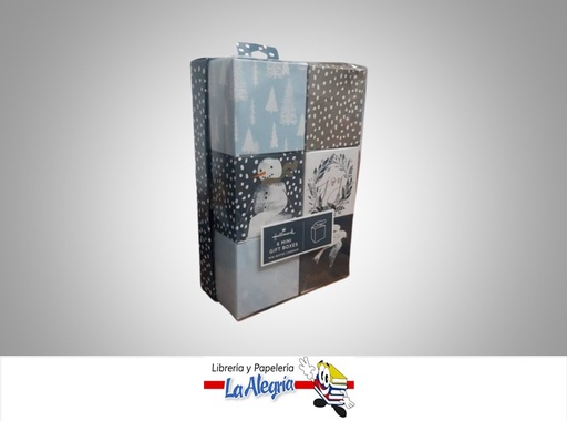 [763795789269] CAJITAS DE REGALO NAVIDEÑO AZULES PAQX6 MARCA HALLMARK