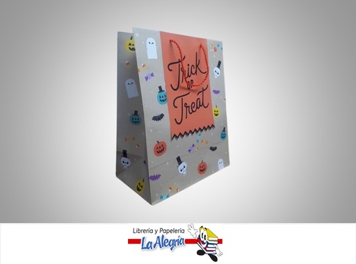 [763795792283] BOLSA DE REGALO HALLOWEEN KRAFT 26.5X33CM MARCA HALLMARK