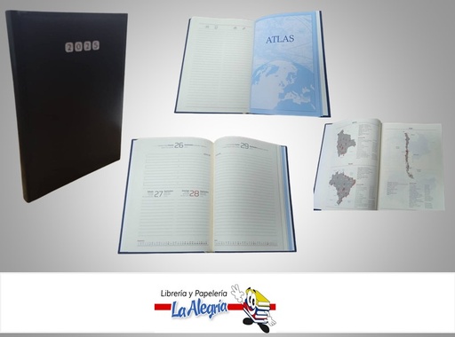 [AGENDA202517] AGENDA 2025 DIARIA MAIORI NEGRO E01 MARCA ARTESCO