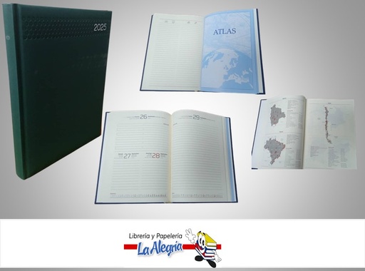 [AGENDA202528] AGENDA 2025 DIARIA POSITANO VERDE C12 MARCA ARTESCO