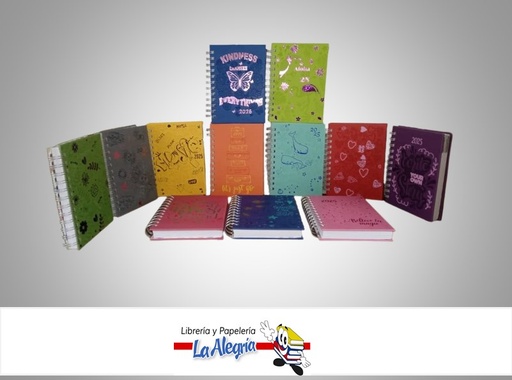 [AGENDA2025JUV] AGENDA 2025 JUVENIL ANILLADA 17X12 CM MODELOS SURTIDOS MARCA ARTESCO