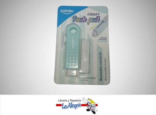 [7453078507385] BORRADOR RETRACTIL BLISTER CON RESPUESTO ER-2395-B UND MARCA POINTER