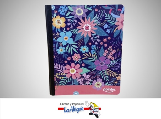 [7453038437783] LIBRETA 1 LINEA FLORES 100 HOJAS 80235-FL3 MARCA POINTER