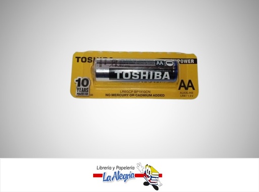 [4904530593857] PILA AA ALCALINA 1.5V UND MARCA TOSHIBA