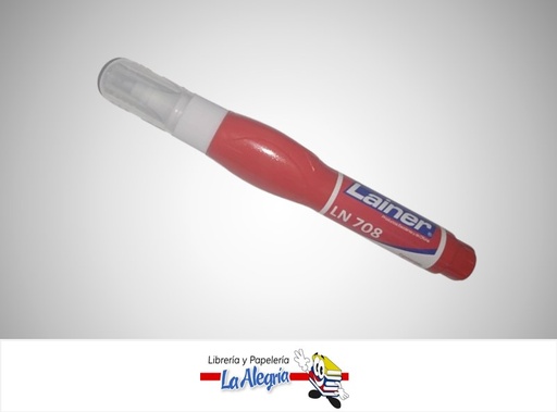 [6975322110888] CORRECTOR LIQUIDO 7ML TIPO LAPIZ PUNTA METAL LN 708 MARCA LAINER