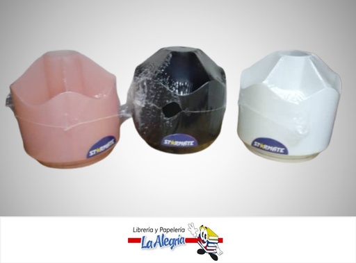 [7827453857899] PORTA LAPIZ PLASTICO GIRATORIO 12X13CM COLORES VARIADOS 85671 MARCA S/M