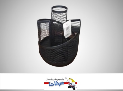 [7827453867850] ORGANIZADOR DE ESCRITORIO MALLA METAL 12X12 CM  86785 MARCA STARMATE