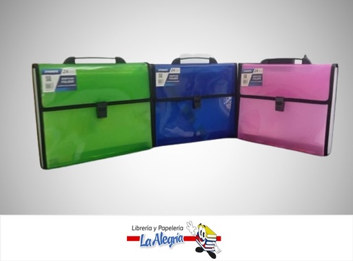 [7453080108853] ARCHIVADOR ACORDEON PLASTICO 24 DIVISIONES TIPO MALETIN CF4324J MARCA STARTMATE