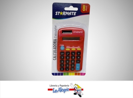 [7453089142094] CALCULADORA 8 DIGITOS STR-2093 MARCA STARMATE