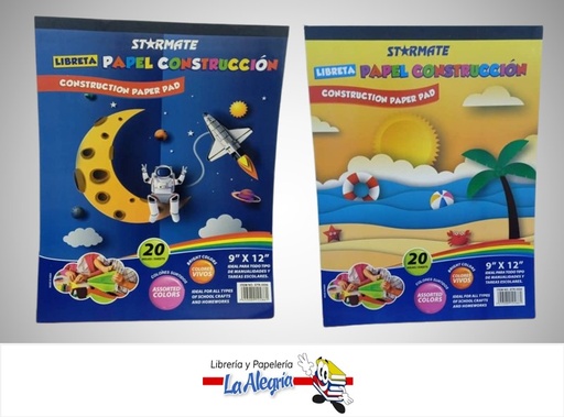 [7453089124861] BLOCK DE CONSTRUCCION 22.5X30CM 20 HOJAS MARCA STARMATE